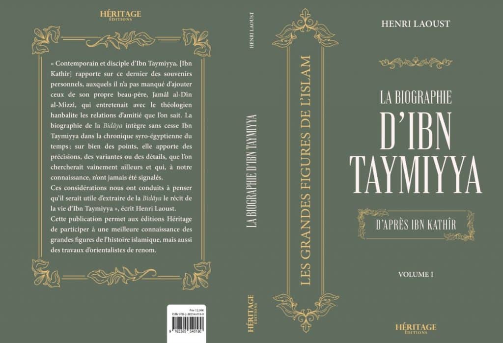 La Biographie D'Ibn Taymiyya D'après Ibn Kathir - Henri Laoust ...